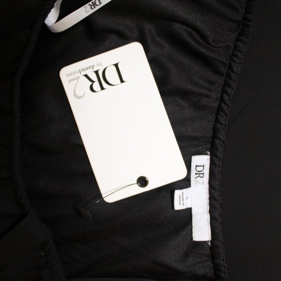 DR2 Daniel Rainn Dress One Shoulder Little Black Dress Size S Small, NWT's - Picture 10 of 12